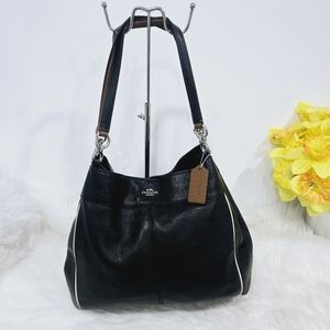 Coach Black Leather Shoulder Bag